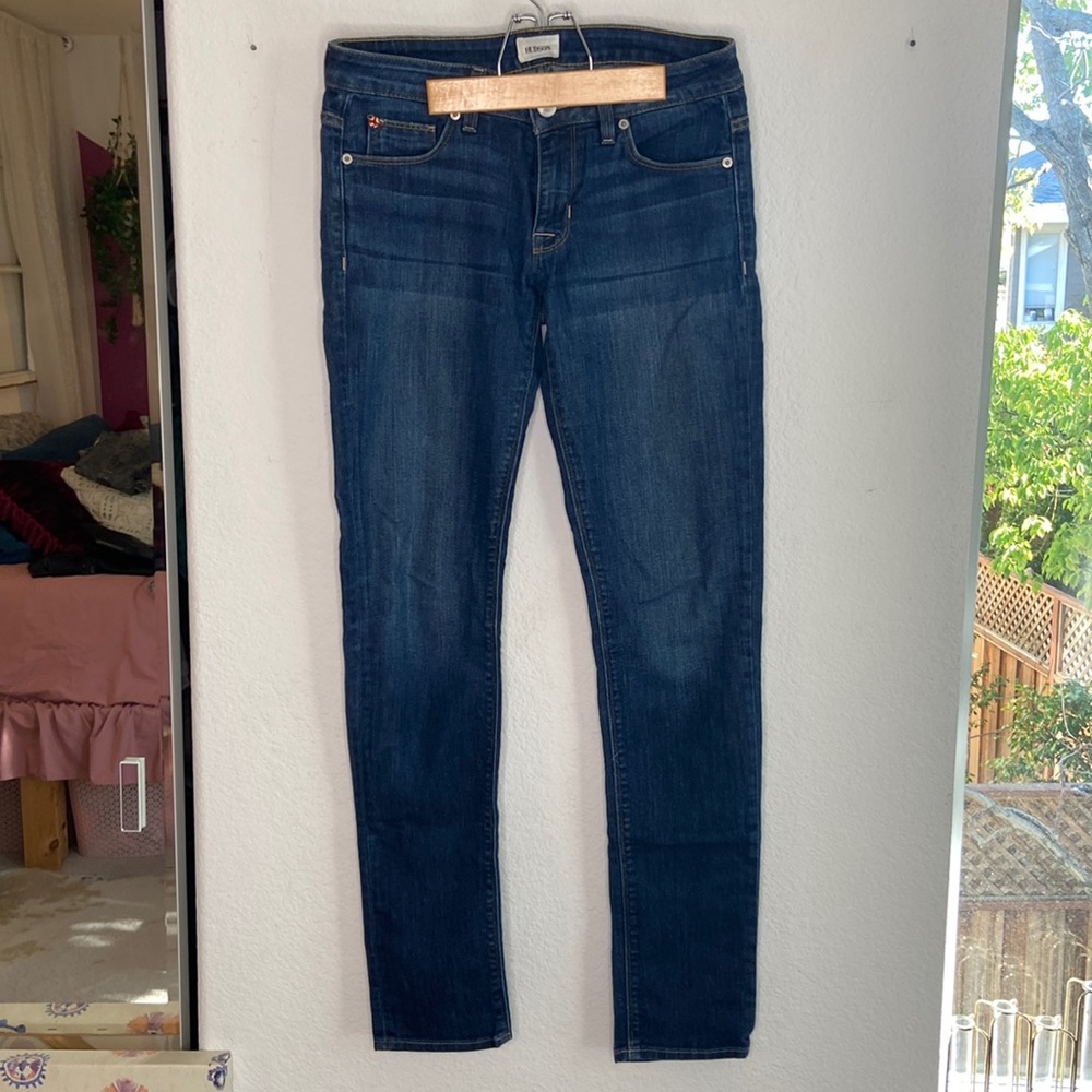 Low Rise Skinny Hudson Jeans size 28